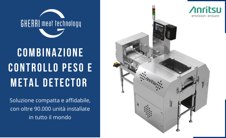 Combinazione di controllo peso e metal detector Anritsu