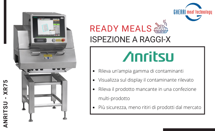 raggi x anritsu per i piatti pronti