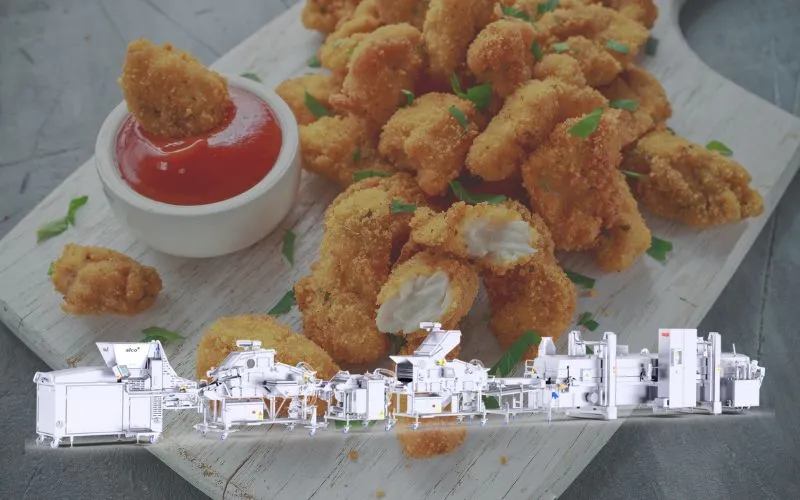 Produzione Nugget: dalla formatura alla cottura