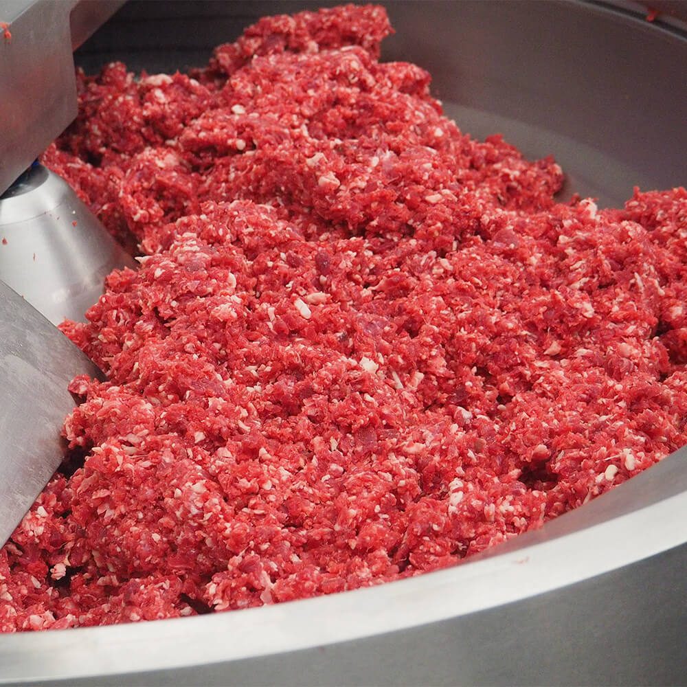Tartare di carne con cutter industriale