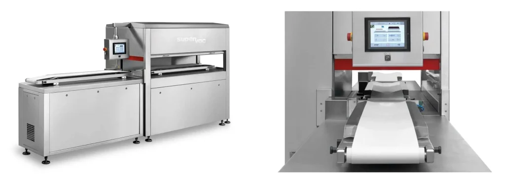 Confezionatrice sottovuoto a nastro Supervac per barre fino a 1600 mm di lunghezza
