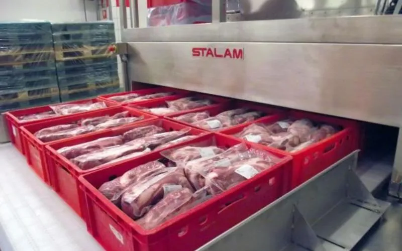 Scongelamento rapido di carne