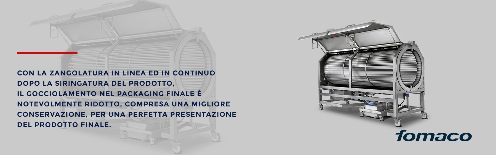zangola in linea ed in continuo Fomaco
