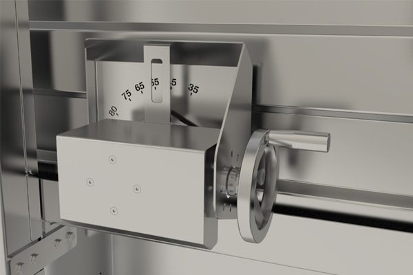 dettaglio della manovella della Friggitrice Alco